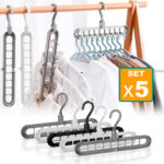 Set X5  Ganchos Ahorrador Espacio Organizador Ropa Closet - Imagen 7