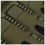 Guantes tácticos medio dedo color verde oliva, para moto, antideslizantes y duraderos.