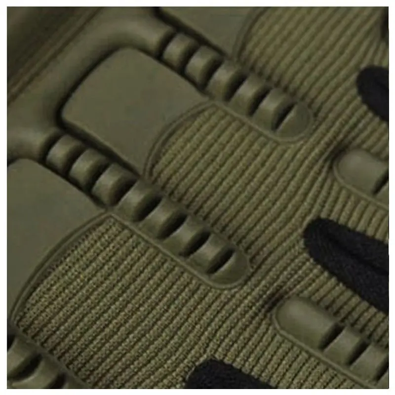 Guantes tácticos medio dedo color verde oliva, para moto, antideslizantes y duraderos.