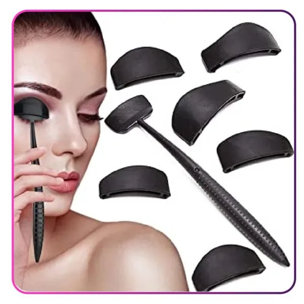 Kit de maquillaje Guia de Crease Line con aplicador y moldes para ojos, ideal para aplicar sombra.