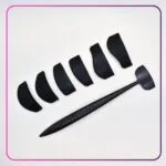 Kit de guía de maquillaje Crease Line con aplicador y moldes para párpados negros.