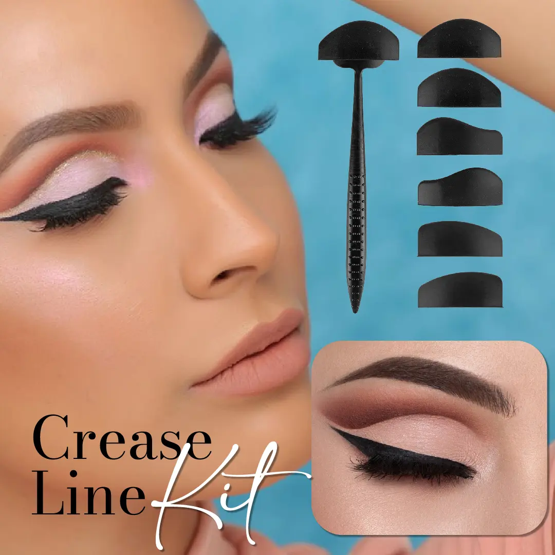 Guía de maquillaje Crease Line Kit para crear delineados perfectos con precisión.