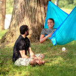 Hamaca Para Camping Portátil Campamento Viaje - Imagen 4