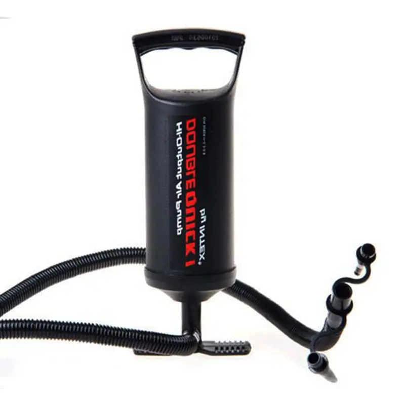 Inflador manual Intex doble presión alta velocidad con 3 boquillas para colchones inflables.
