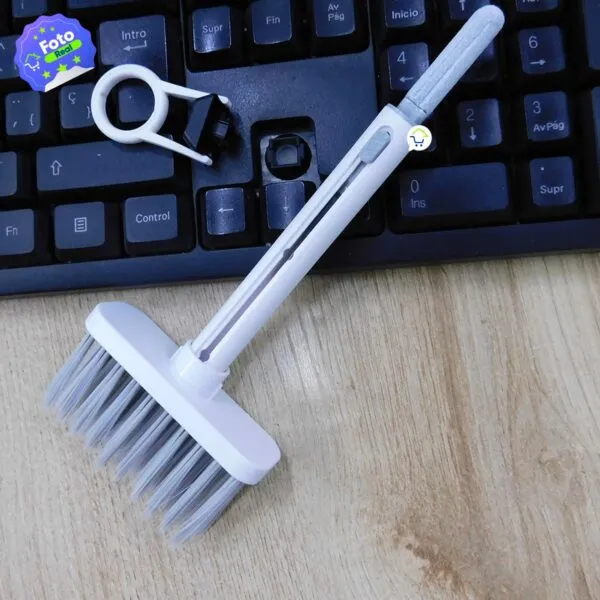 Kit limpieza 5 en 1: cepillo para audífonos, teclado y pantalla. Multiusos portátil.