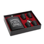 Licorera Whiskera Acero Inoxidable 9 Oz Cantimplora + 4 Copas + Embudo - Imagen 2