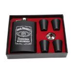 Licorera Whiskera Acero Inoxidable 9 Oz Cantimplora + 4 Copas + Embudo - Imagen 5