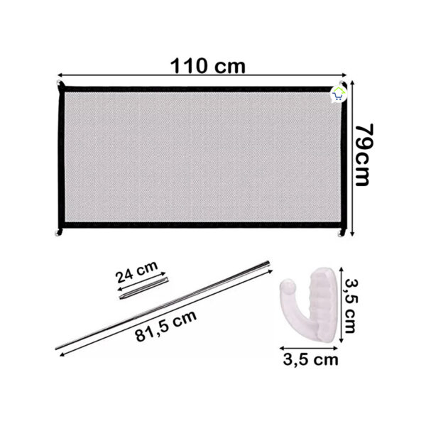 Malla De Seguridad Para Perros Barrera Divisoria Mascotas Mdps1 - Imagen 5