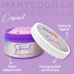 Mantequilla corporal Muqi: fácil absorción, hidratación profunda y textura ligera.