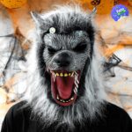 Máscara Lobo Salvaje Agresivo Látex Halloween - Imagen 2