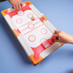 Mini Mesa Hockey Juego De Mesa Familiar Niños - Imagen 6