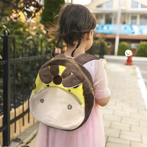 Mochila Infantil De Peluche Con Divertidos Diseños De Animales