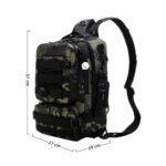 Morral Táctico Militar 2 En 1 Mochila Bolso Cruzado 36 Litros - Imagen 5