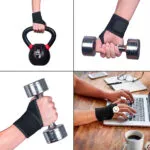 Muñequera deportiva elástica para túnel carpiano, ambidiestra, para pesas.