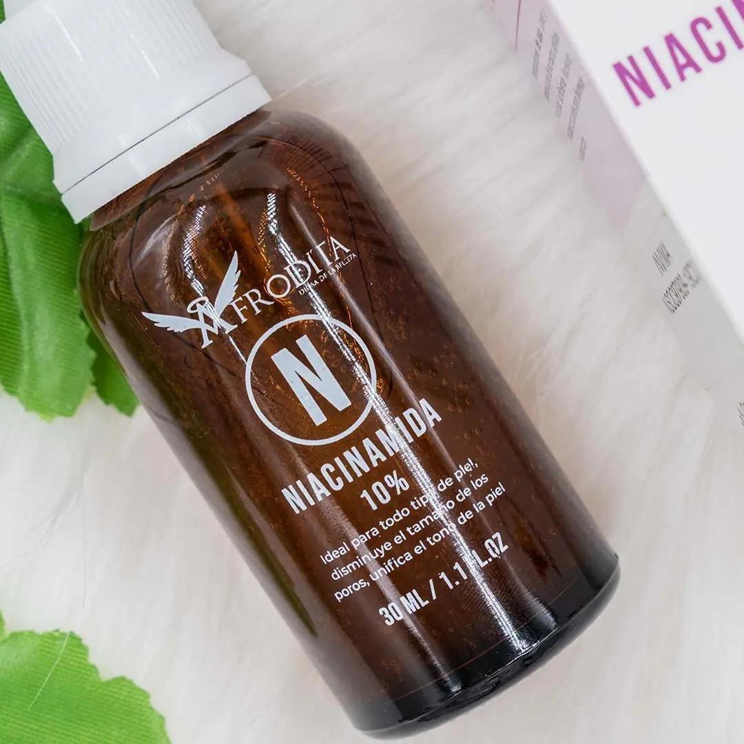 Sérum Afrodita Niacinamida 10% con Zinc, ideal para todo tipo de piel, 30 ml.