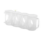 Organizador de latas transparente para nevera, con 4 espacios para gaseosa o cerveza.