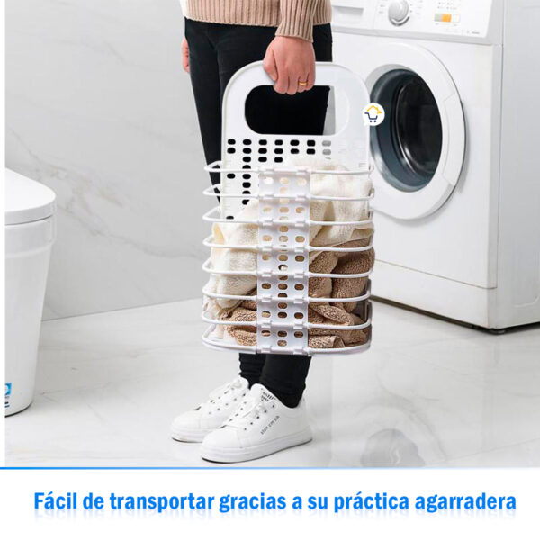 Organizador Ropa Sucia Cesta Toallas Plegable - Imagen 5