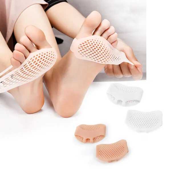 Almohadillas de silicona para tacones: alivio y confort en el antepié con diseño antideslizante.
