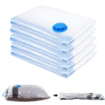 Pack de 5 bolsas al vacío con bomba, ideal para ahorrar espacio en tu hogar.