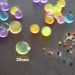 Perlas hidrogel coloridas para decoración, tamaño 20mm, 20.000 unidades.