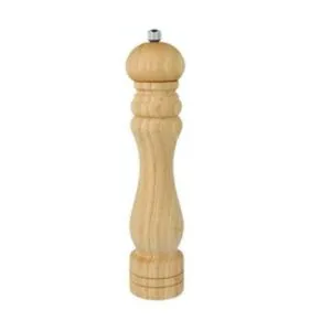Pimentero de madera con molinillo, diseño clásico y funcional para tu cocina.