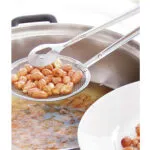 Pinza colador multifuncional de cocina con peanuts para freír, utensilio de acero inoxidable.