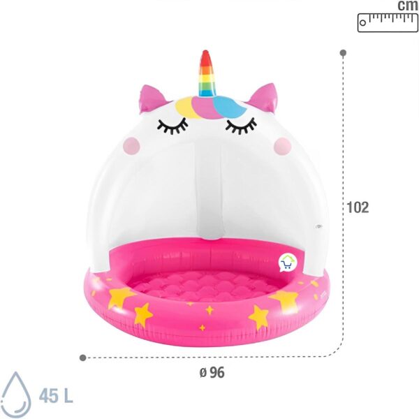 Piscina Unicornio Inflable Infantil 45L - Imagen 3