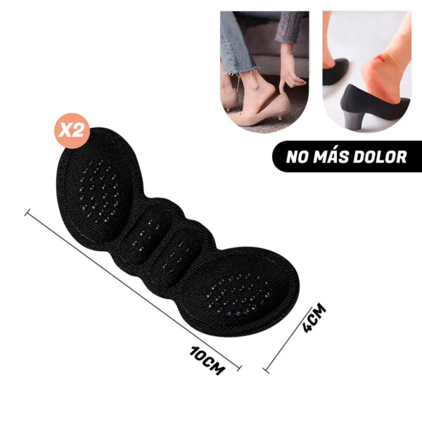 Set X4 Plantillas Para Tacones Protector Talón Almohadillas Zapatos Tacón - Imagen 5