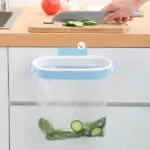 Set x2 Porta Bolsas Cocina Colgante: Soporte para bolsa de basura multiusos en puerta de armario.