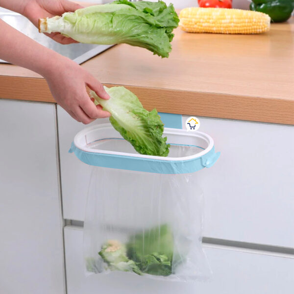 Set x2 Porta Bolsas Para Puerta Soporte Bolsa Basura Multiusos Cocina Papelera - Imagen 2