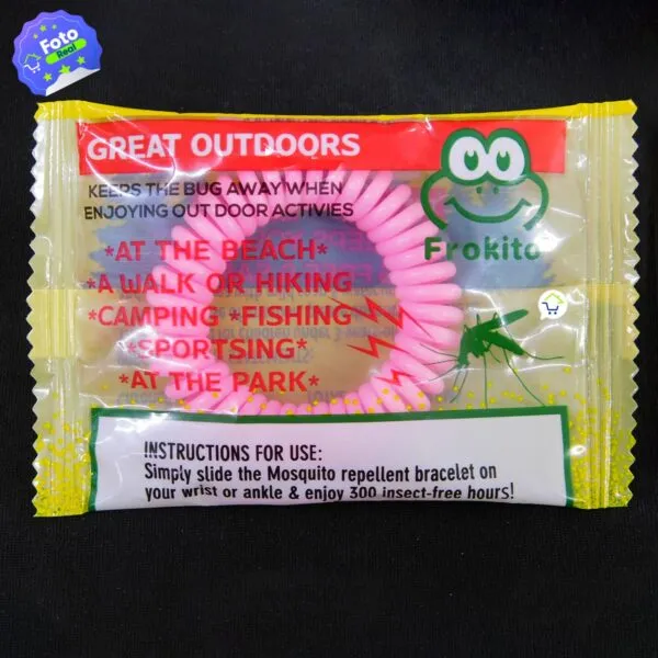 Pulsera repelente de mosquitos Frokito para actividades al aire libre, anti insectos.
