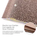 Rascador para gatos de cartón corrugado de alta calidad, resistente y duradero para aliviar el estrés.
