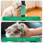 Rascador y masajeador flexible 2 en 1 para gatos, protege tus muebles, elimina pelo y estrés.