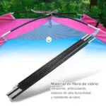 Repuesto varillas de fibra de vidrio para carpa de camping de 2 personas, resistentes y elásticas.