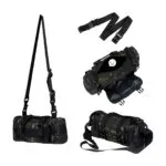 Riñonera táctica militar con camuflaje, versátil y funcional, ideal para aventuras.