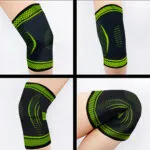 Set x2 rodilleras deportivas ortopédicas para compresión y soporte de rodilla.