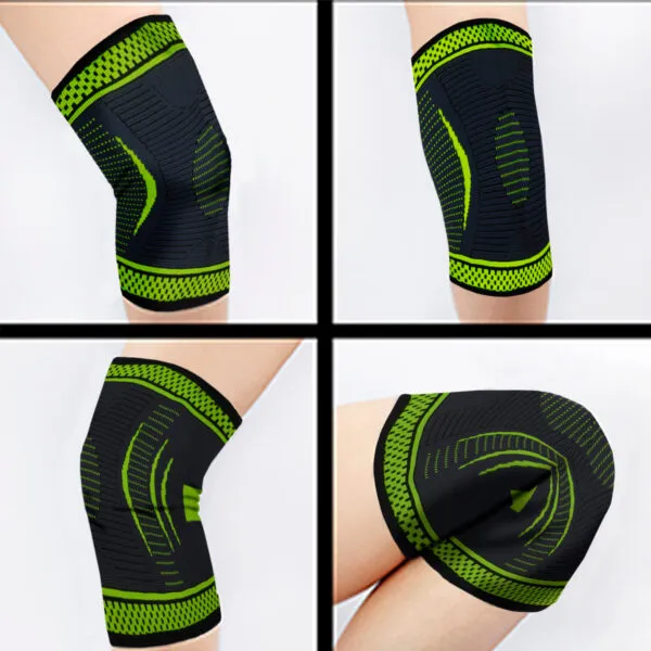 Set x2 rodilleras deportivas ortopédicas para compresión y soporte de rodilla.