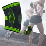 Set x2 rodilleras deportivas ortopédicas, soporte de compresión para runners.