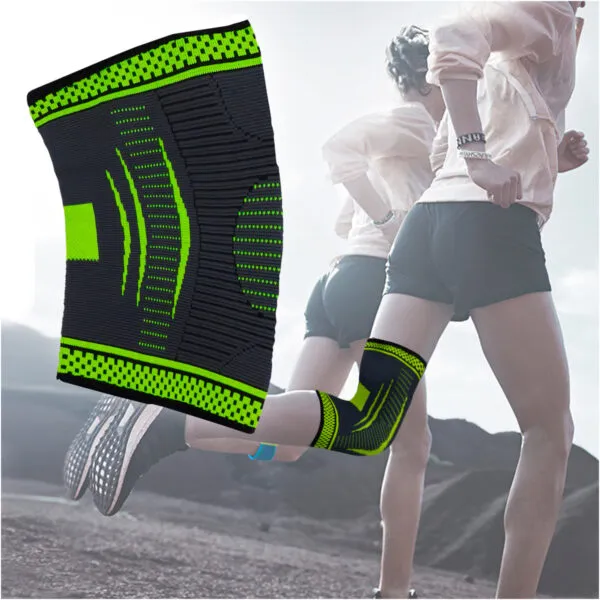 Set x2 rodilleras deportivas ortopédicas, soporte de compresión para runners.