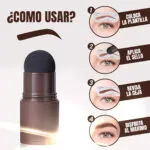 Sello para cejas: cómo aplicarlo paso a paso con plantilla y esponja.
