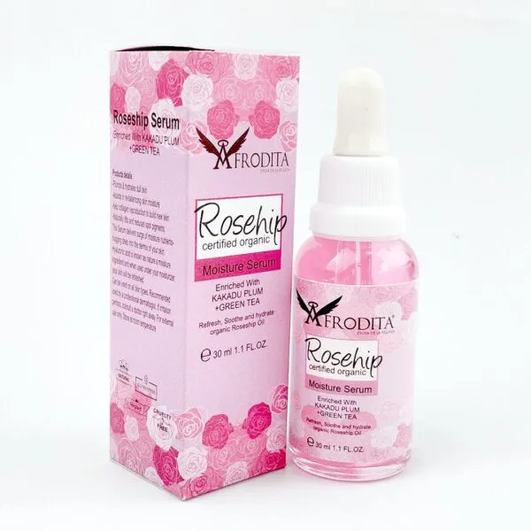 Set x2 Serum De Rosas Afrodita: hidratación con ciruela kakadu y té verde.
