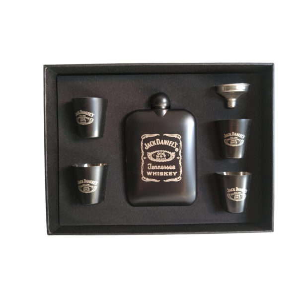 Set Licorera Jack Daniels Con Copas Y Embudo - Imagen 2