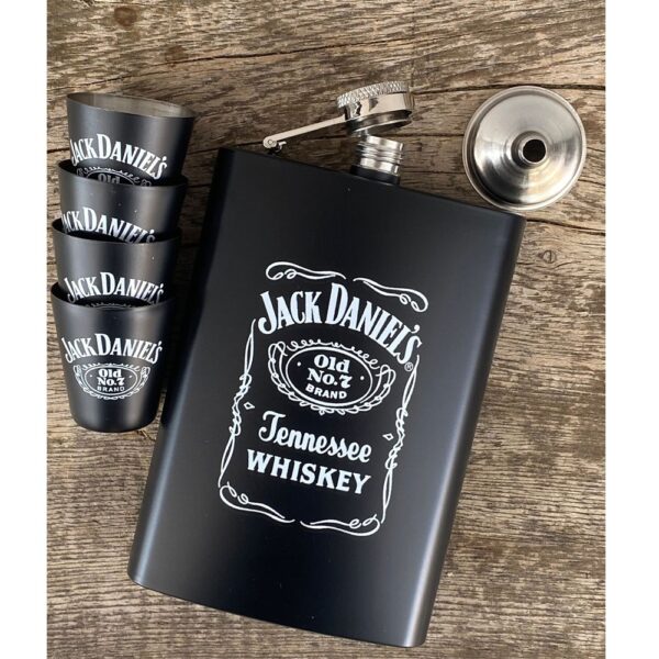 Set De Licorera Copas Y Embudo Jack Daniels - Imagen 1