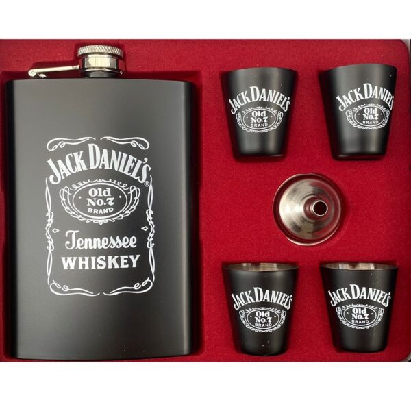 Set De Licorera Copas Y Embudo Jack Daniels - Imagen 2