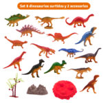 Set X8 Figuras Dinosaurios Juguete Didáctico Colección Niños - Imagen 3