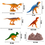Set X8 Figuras Dinosaurios Juguete Didáctico Colección Niños - Imagen 6