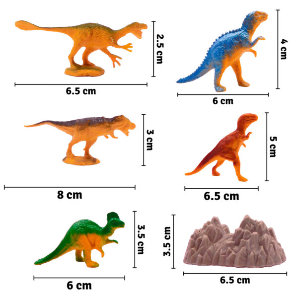 Set X8 Figuras Dinosaurios Juguete Didáctico Colección Niños - Imagen 6