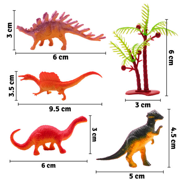Set X8 Figuras Dinosaurios Juguete Didáctico Colección Niños - Imagen 5