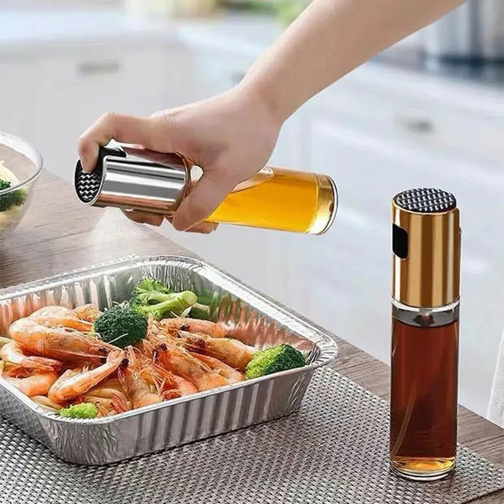Set x2 pulverizadores de aceite y vinagre en spray, ideal para cocinar y aderezar alimentos.