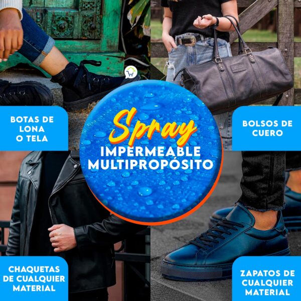 Set x2 Spray Impermeable Multipropósito Nano Protección Contra La Suciedad - Imagen 2